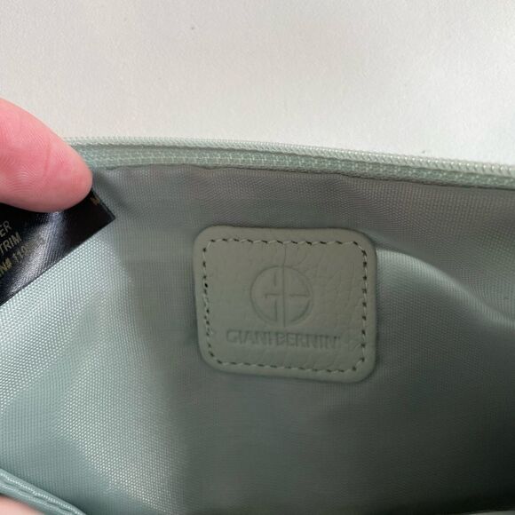 Pre-Loves Giani Bernini Mint Green Genuine Leather Womens Wristlet - Picture 5 of 7